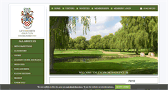 Desktop Screenshot of letchworthgolfclub.com